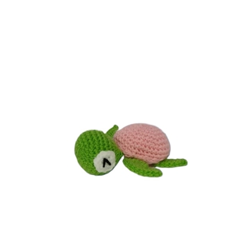 Peluche tortuga marina hecho a mano a ganchillo (amigurumi). - Imagen 2