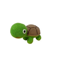 Peluche tortuga tierra amigurumi - Imagen 1