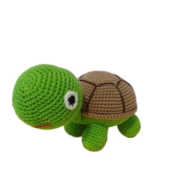 Peluche tortuga tierra amigurumi - Imagen 1