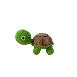 Peluche tortuga tierra amigurumi - Imagen 2
