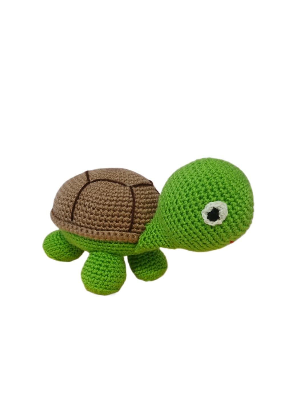 Peluche tortuga tierra amigurumi - Imagen 3