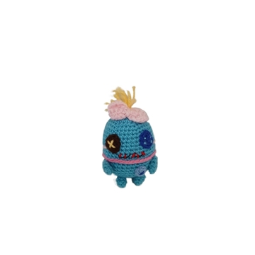 Peluche trapos stitch minihecho a mano a ganchillo (amigurumi). - Imagen 1