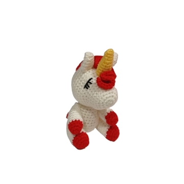 Peluche unicornio hecho a mano a ganchillo (amigurumi). - Imagen 2