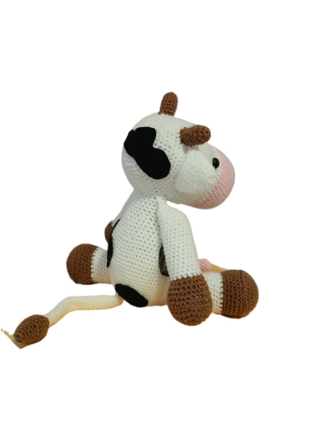 Peluche vaca hecha a mano a ganchillo (amigurumi). - Imagen 3