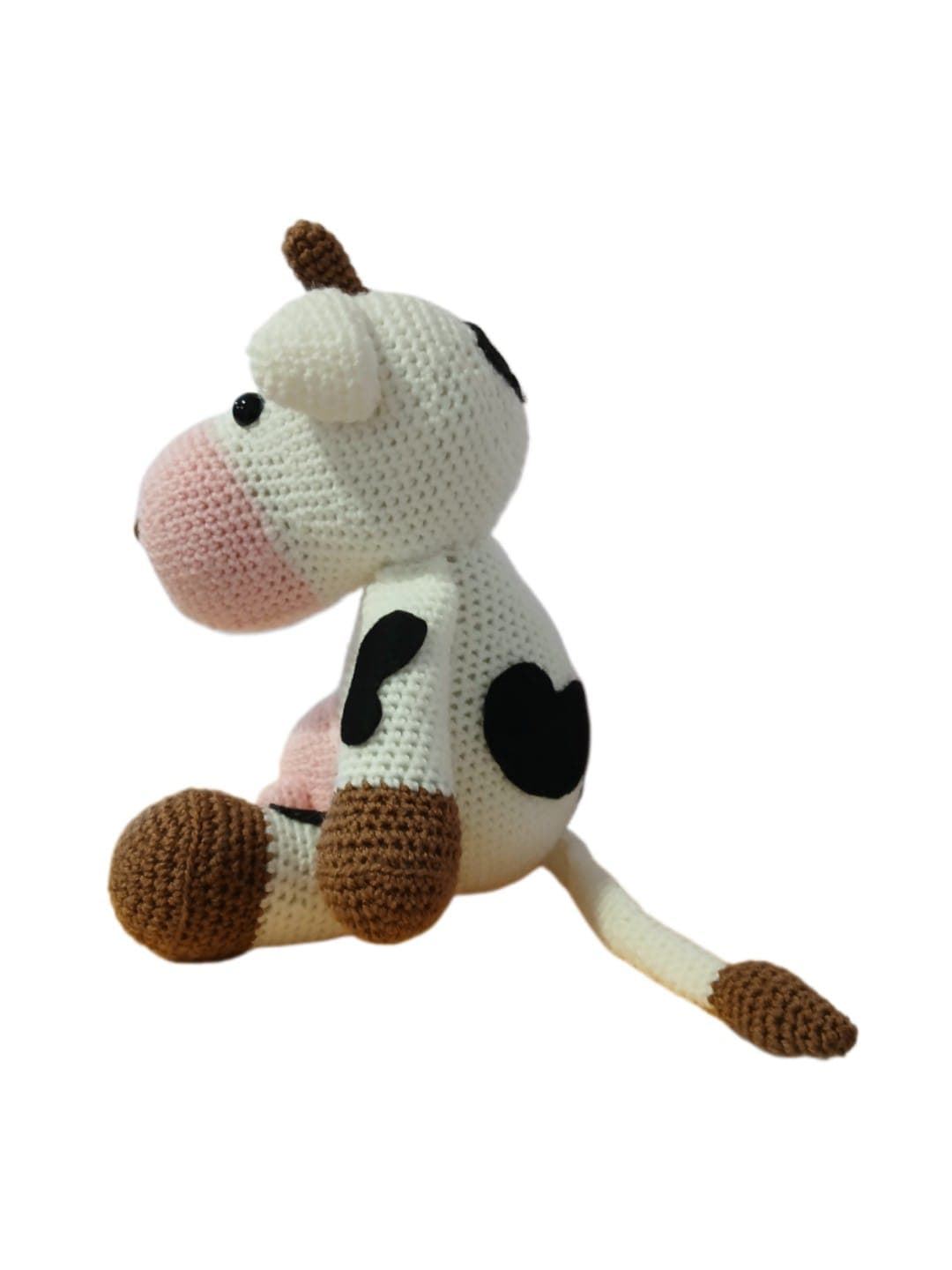 Peluche vaca hecha a mano a ganchillo (amigurumi). - Imagen 4