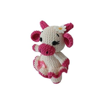 Peluche vaca hecha a mano a ganchillo (amigurumi). - Imagen 2