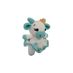 Peluche vaca hecha a mano a ganchillo (amigurumi). - Imagen 2