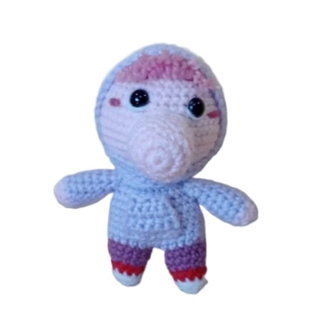 Peluche vergüenza inside out del revés emociones hecha a mano a ganchillo (amigurumi). - Imagen 1