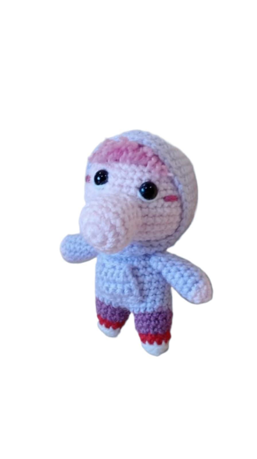 Peluche vergüenza inside out del revés emociones hecha a mano a ganchillo (amigurumi). - Imagen 2