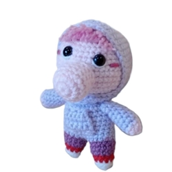 Peluche vergüenza inside out del revés emociones hecha a mano a ganchillo (amigurumi). - Imagen 2