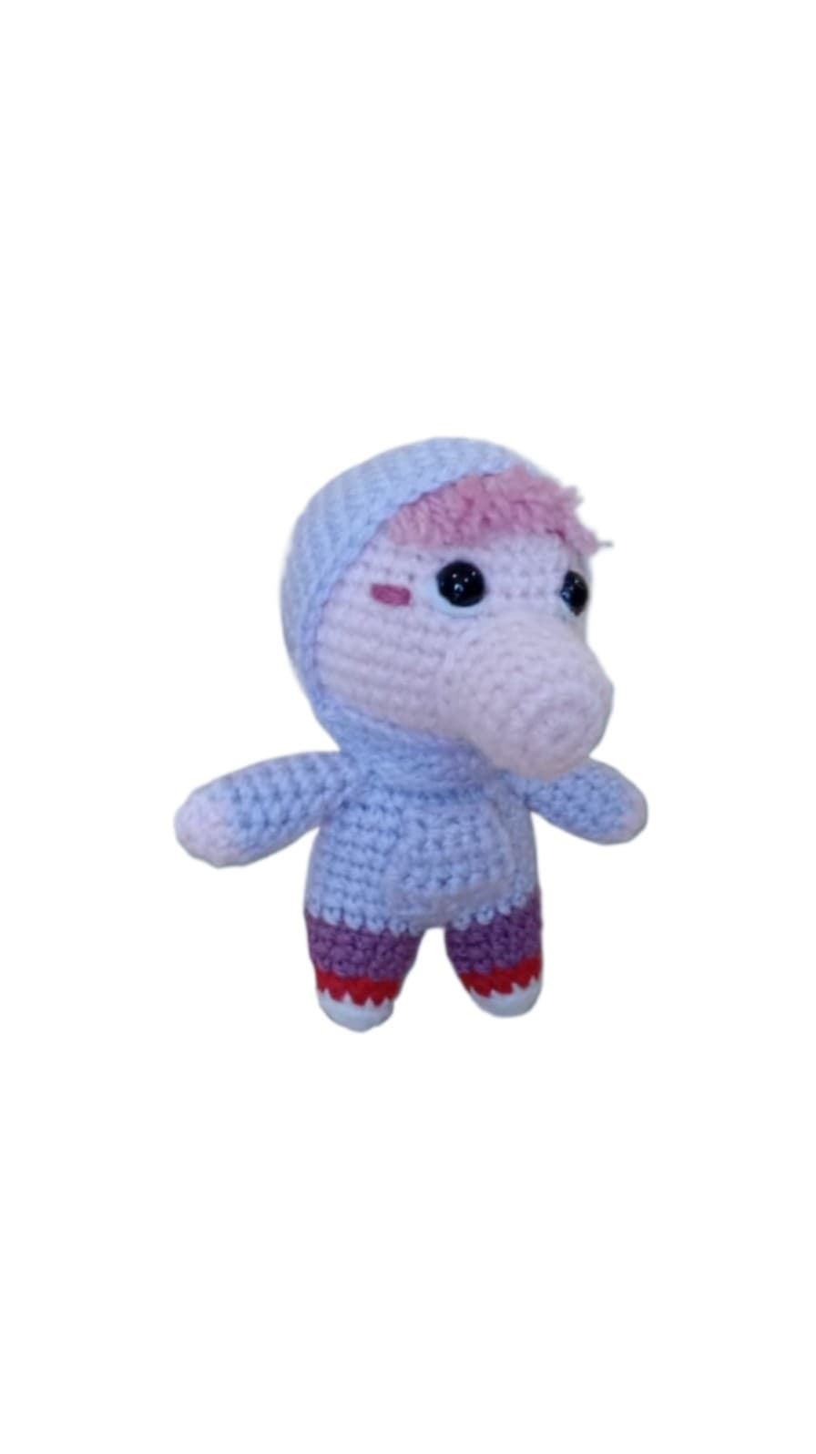 Peluche vergüenza inside out del revés emociones hecha a mano a ganchillo (amigurumi). - Imagen 3