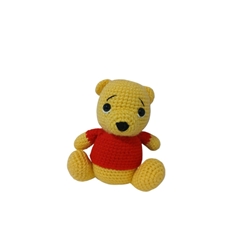Peluche winnie pooh hecho a mano a ganchillo (amigurumi). - Imagen 1