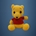 Peluche winnie pooh hecho a mano a ganchillo (amigurumi). - Imagen 1