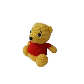 Peluche winnie pooh hecho a mano a ganchillo (amigurumi). - Imagen 2