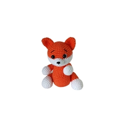 Peluche zorro hecho a mano a ganchillo (amigurumi). - Imagen 1