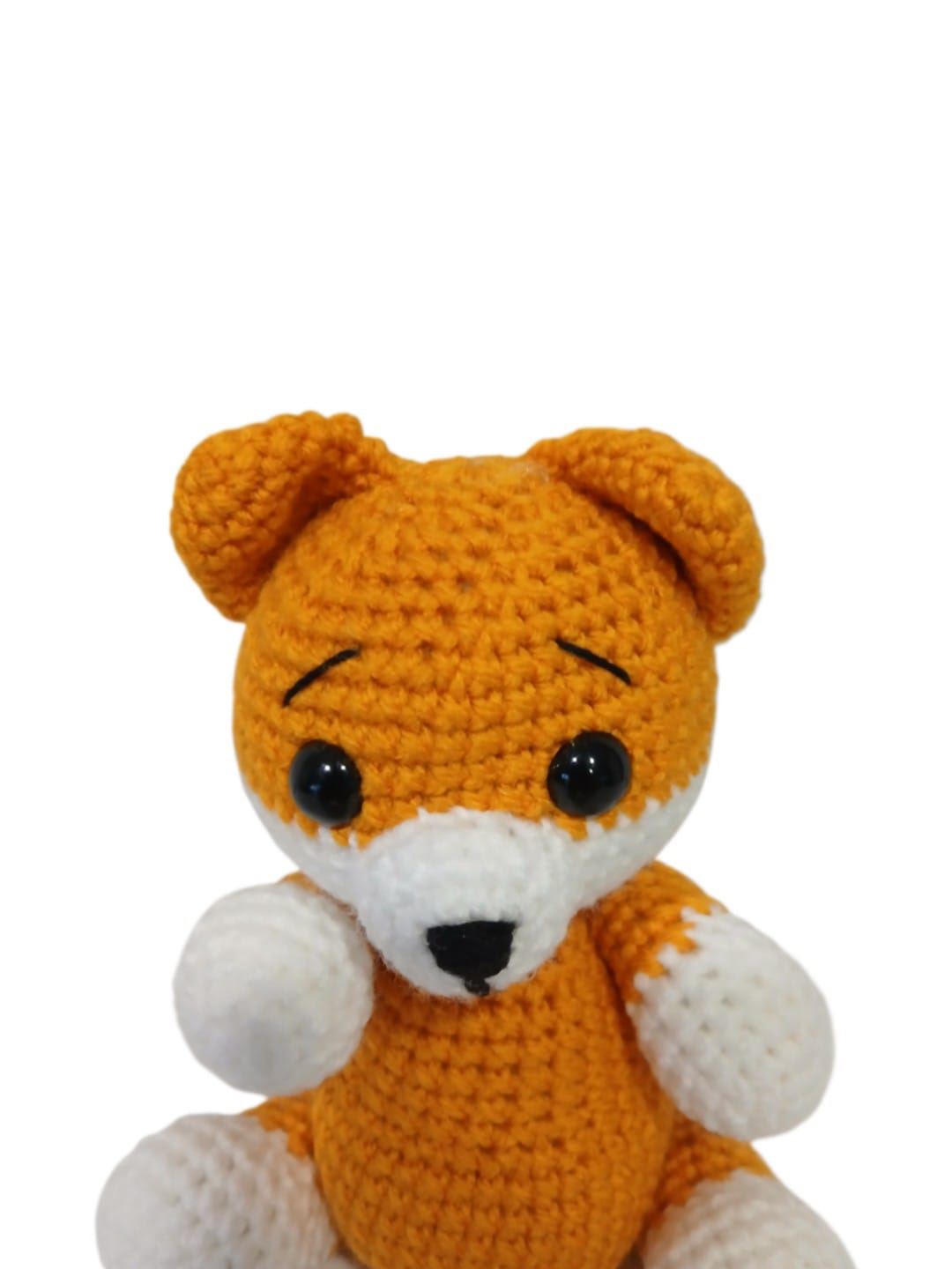 Peluche zorro hecho a mano a ganchillo (amigurumi). - Imagen 4