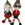 Peluches pareja de duendes navideño-navidad hecho a mano a ganchillo (amigurumi). - Imagen 1