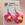 Pendientes flor fucsia - Imagen 1