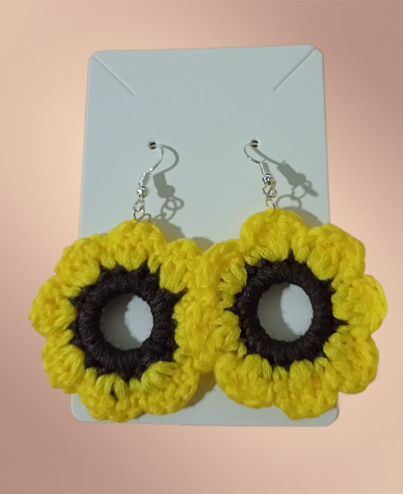 Pendientes girasol - Imagen 1