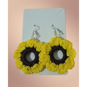 Pendientes girasol - Imagen 1