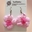 Pendientes rosa y fucsia hechos a mano a ganchillo. - Imagen 1