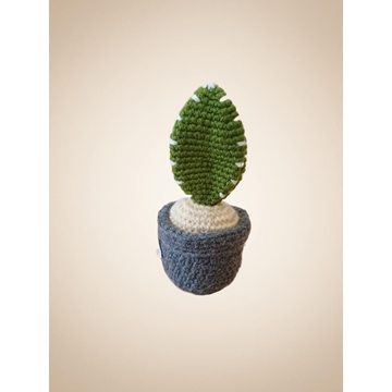 Planta cactus hecha a mano a ganchillo (amigurumi). - Imagen 1