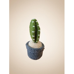 Planta cactus hecha a mano a ganchillo (amigurumi). - Imagen 2
