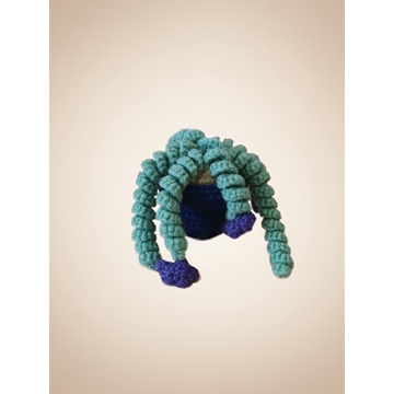 Planta cactus hecha a mano a ganchillo (amigurumi). - Imagen 1