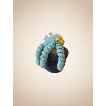 Planta cactus hecha a mano a ganchillo (amigurumi). - Imagen 1